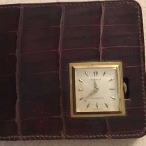 Vintage Regalia Alligator wallet & watch